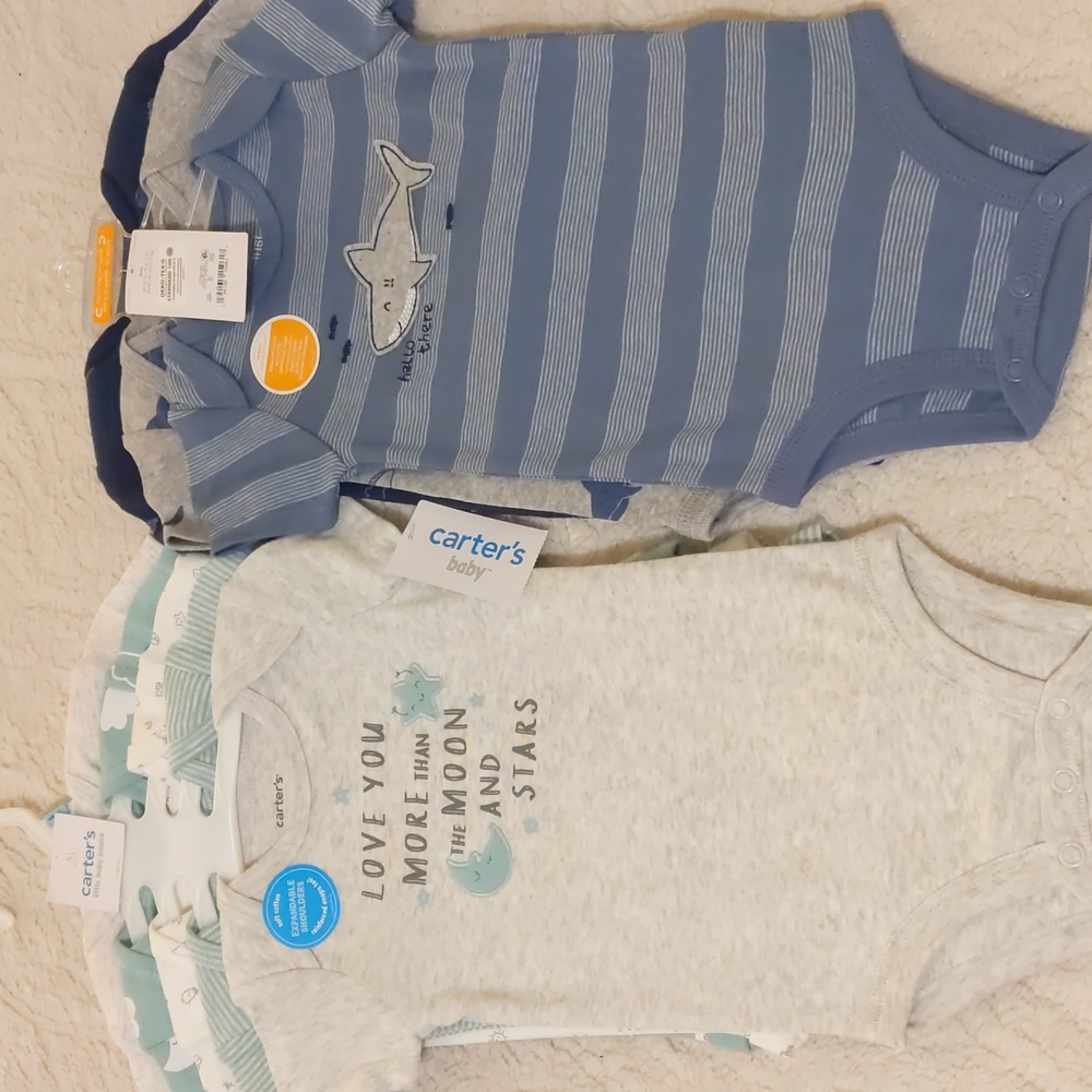 3 pack of Onesies, 5 pack of Onesies